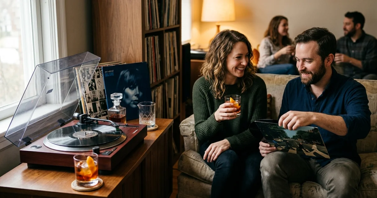 How to Host a Vinyl and Cocktail Night Without Turning It Into a Production