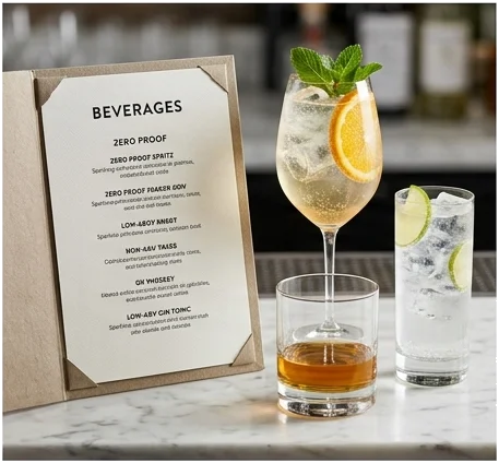 Why are mocktails becoming more common in American bars?